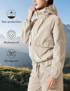 OEM Color Block Windbreaker Jacket Manufacturer Women's Lightweight Sports Windbreaker Jacket Waterproof Hooded Windbreaker - Product Image 4