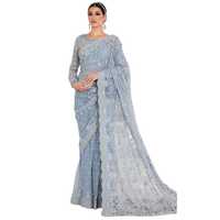 Collection de sari noirs brodés à la main, style pakistanais, pour filles, pour mariage et occasions spéciales
