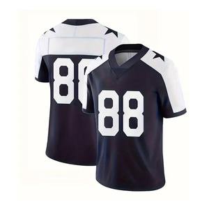 เสื้อรักบี้คุณภาพสูง ปักลายอย่างดี ทรงโอเวอร์ไซส์ ระบายอากาศได้ดี สีดำ เสื้อฟุตบอลอเมริกันแบบกันหนาว ให้ประสิทธิภาพสูง - Product Image 3