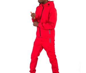 Ensemble de survêtement d'hiver sur mesure de haute qualité avec cordon de serrage, coupe-vent à manches longues, tenue de sport deux pièces, imperméable à l'avant - Product Image 4