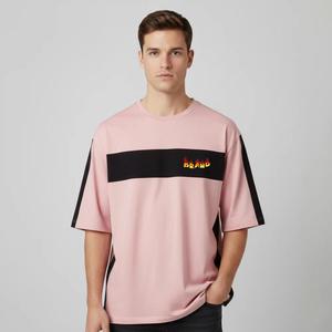เสื้อยืดโอเวอร์ไซส์ทรงหลวม คอริบ แขนยาว ผ้าเจอร์ซีย์คอตตอน 100% หนัก 240 GSM สำหรับผู้ชาย ไซส์พลัส ระบายอากาศได้ดี สไตล์สตรีทแวร์ สีพื้น - Product Image 4