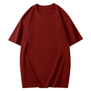 Camiseta de algodón peinado de 210g, manga corta, hombros caídos, diseño estampado con logotipo personalizado OEM. - Product Image 4