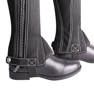 Meilleures ventes : Demi-guêtres d'équitation en cuir avec logo personnalisé, modèle le plus demandé - Product Image 5