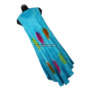 Vestido de Verano Tie Dye para Mujer, Hermoso y Atractivo, Sin Mangas, Elegante, Casual, Sexy, Vestido Tipo Paraguas - Product Image 3