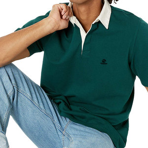 Polo de Algodón 100% para Hombre, con Logotipo Personalizado Bordado, Corte Ajustado, Rayas, Casual, Manga Corta, Camiseta de Golf, Venta al Por Mayor OEM - Product Image 2