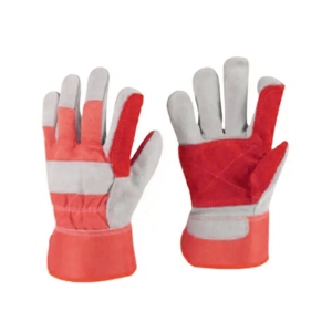Gants de travail en cuir de vachette renforcé pour monteurs canadiens, haute visibilité, hiver, réfléchissants, pour la construction et la sécurité au travail - Product Image 2