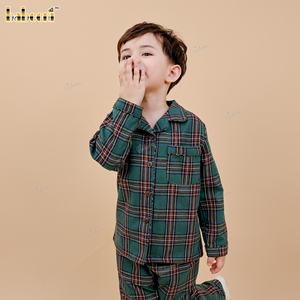 FS23 - ชุดนอนเด็กผู้ชาย – ลายสก็อตสุภาพบุรุษตัวน้อย - Product Image 6