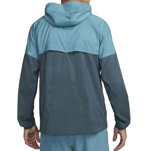 Men's Summer Windbreaker Tracksuit Set <b>Zip</b>-<b>Up</b> Hooded <b>Jacket</b> and Shorts Lightweight Sportswear - Product Image 2