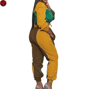 Conjunto Deportivo de Mujer con Bloques de Color, Manga Larga, Media Cremallera, Ajuste Holgado, Cortavientos para Otoño - Product Image 6