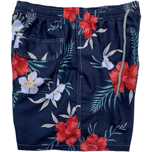Shorts de Baño de Alta Calidad, Shorts de Playa, Boardshorts con Forro de Malla, Estampado Floral Hawaiano, Secado Rápido, Shorts de Natación para Hombre - Product Image 4
