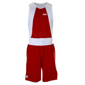 Traje de Boxeo Deportivo Personalizado para Hombre, Material Ligero y Transpirable de Poliéster/Nailon para Entrenamiento en Gimnasio, Eventos de Competición - Product Image 3