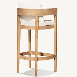 Powder Coated Solid Wood <b>Bar</b> <b>Stool</b> Simple Modern Design Durable Eco-Friendly Indoor Outdoor Kitchen Furniture for Commercial Use - Product Image 1