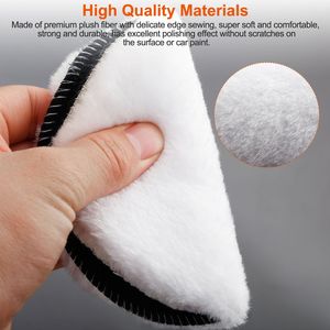 Set di 5 Adattatori per Trapano Lucidatrice Auto da 6 Pollici M14, Ruote in Peluche per Lucidatura e Ceratura, Mop per Lucidatura Auto, 5 Pezzi da 6 Pollici - Product Image 5