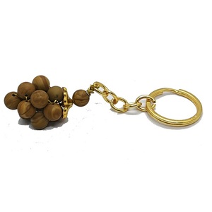 พวงกุญแจคริสตัลคุณภาพสูง รูปภาพหินแจสเปอร์รูปองุ่น หินธรรมชาติจากจีน ลูกปัดหินบำบัด พวงกุญแจของขวัญสำหรับผู้หญิง - Product Image 5