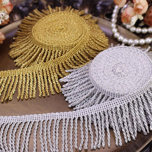 Stylish Traditional Fancy Embroidery <b>Braid</b> Fringe Bullion Wire Trimming Eco-Friendly Lightweight for Garment <b>Accessories</b> Lace - Product Image 4