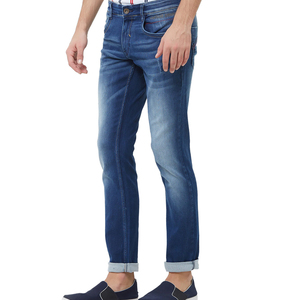 Vaqueros de Mezclilla para Hombre de Cintura Alta con Diseño Gráfico Avanzado, Pantalones de Moda Urbana, Última Llegada en Oferta, Logotipo Personalizado - Product Image 5