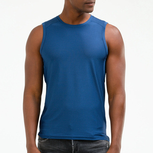 Débardeur de musculation pour homme en maille respirante avec logo personnalisé, 100 % polyester, pour la gym et l'entraînement, vente en gros OEM - Product Image 5