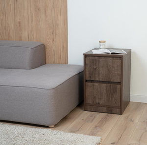 Table de chevet style tendance pour adultes et enfants, petite armoire de chevet, commode grise avec tiroirs pour chambre à coucher - Product Image 5