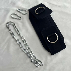 Ceinture de musculation personnalisée robuste avec chaîne en acier et rembourrage en néoprène pour protection professionnelle, idéale pour la force athlétique et la gym (vente en gros) - Product Image 6