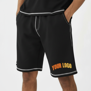 Ensemble 2 pièces pour homme, imprimé, été, t-shirt et short décontractés, respirant, polyester et coton, nouvelle arrivée, vêtements tendance, t-shirt et short - Product Image 4