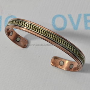 Pulsera Terapéutica de Cobre Ecológica Premium Rana Overseas Inc. con 6 Imanes Potentes y Modernos para el Alivio Efectivo del Dolor Nervioso e Inflamación - Product Image 2