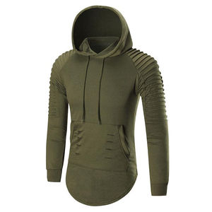 Sweat-shirt à capuche uni pour homme, doublé, pour la gym, vente en gros, vêtements de sport, pull à personnaliser avec poche, collection printemps - Product Image 2