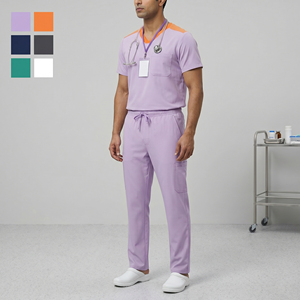 Medical Nurses <b>Scrub</b> <b>Uniform</b> Men | <b>Scrub</b> Suit Modern Nurse Shirts \ Hospital <b>Uniforms</b> Medical <b>Scrubs</b> <b>Uniforms</b> - Product Image 1