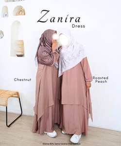 ABAYA SIMPLE Y MODESTA PARA MUJER, DOBLE CAPA, TELA TRANSPIRABLE, DISEÑO FLUIDO, SILUETA EN LÍNEA A, 100% POLIÉSTER - Product Image 3