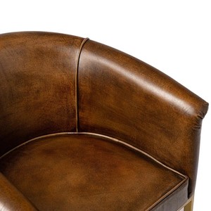 Silla de Hierro y Cuero al por Mayor con Diseño Moderno y Elegante, Tapizada en Cuero Genuino a Precio de Exportación - Product Image 3
