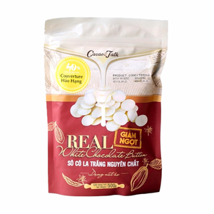 Venta al por mayor, directo de fábrica, botones de chocolate blanco puro 40% cacao 1KG HALAL OEM/ODM para panadería, galletas y bizcochos, ¡oferta caliente! - Product Image 1