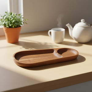 Stylish Wooden Printed Serving Tray for Tea Coffee Breakfast Snacks Decorative <b>Kitchen</b> Tray - Product Image 3