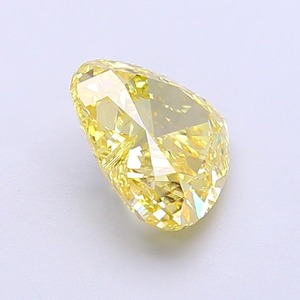 Diamant CVD Jaune Cœur 1,50 Carat Pureté VVS2 Couleur Fantaisie Vive Taille Brillant Modifiée Polissage Excellent Diamant Créé en Laboratoire - Product Image 4