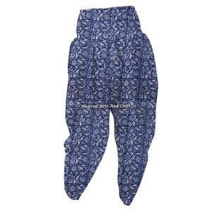 Patiala Pants Comfort Fit Hot Selling In Women's Pants <b>Trousers</b> New Arrival Handmade Hand Block Floral Printed Pajama For Women - Product Image 6