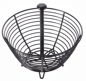 Modern Metal <b>Wire</b> <b>Storage</b> <b>Basket</b> 2-Tier Stackable Bowl Design For Neatening Multi-Purpose Use Elegant Tabletop - Product Image 4
