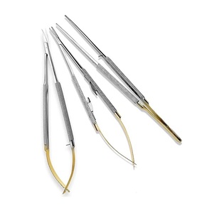 Premium Grade Castroviejo Micro Forceps, Scissors Set Versatile Microsurgical Instrument, Corrosion Resistant Stainless Steel - Product Image 1