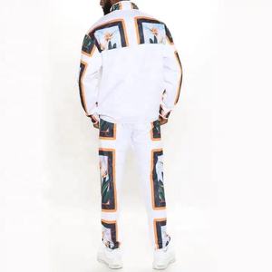 ชุดเซ็ตแทรคสูทฤดูร้อนแบบยูนิเซ็กซ์ พร้อมเสื้อฮู้ดแขนยาวและกางเกงกันลมระบายอากาศได้ดี-ผ้าฝ้าย 100% หนัก 450 กรัม - Product Image 2