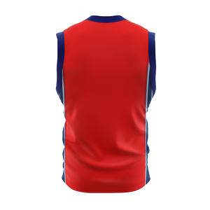 Maillot de basket-ball sans manches pour usage quotidien, chemise de sport athlétique, tissu en maille respirant, matériau à séchage rapide pour la pratique du basket-ball - Product Image 5