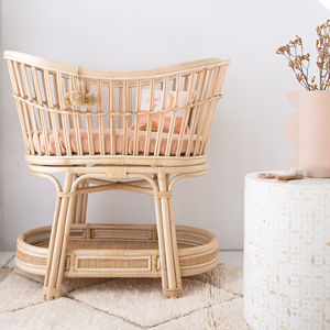 Cuna de bebé al precio más bajo, cuna de ratán hecha a mano, muebles para recién nacidos, moisés trenzado - Product Image 5