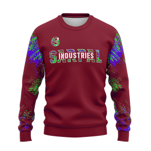 Sudadera de punto para hombre, corte regular, 100% algodón grueso, con diseño de serigrafía personalizado para invierno. - Product Image 1