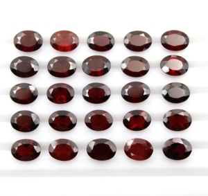 Granate Rojo Natural Facetado, Cabujón de Gema, Forma Ovalada, Piedra Suelta, Venta al por Mayor de Fábrica, Granate Rojo de Alta Calidad, ¡Gran Venta! - Product Image 3