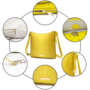 Sac en cuir gaufré crocodile de haute qualité, nouvelle arrivée, finition croco tendance, bouton, résistant à l'eau, réglable, ODM, vente en gros - Product Image 6