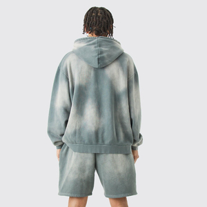 Sweat à capuche unisexe pour homme, personnalisable avec logo brodé, coupe oversize, coupe-vent, en molleton 100 % coton, doublure polaire, idéal pour l'hiver - Product Image 3