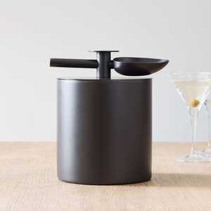 Wall Insulated Cocktail Bar Ice <b>Bucket</b> 3 Liter Double Aluminium Ice <b>Bucket</b> With <b>Lid</b>, Strainer & Tongs By Wonder Overseas - Product Image 1
