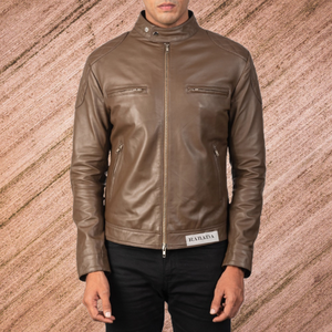 Venta caliente Moda Hombres Chaqueta de cuero genuino Cremalleras Diseño Chaqueta de moda para hombres Disponible a precio a granel - Product Image 1