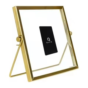 Artistic Design Metal Glass Photo <b>Frame</b> Stylish <b>Picture</b> Display Creative Home Decor - Product Image 4