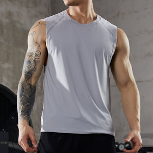 Camiseta Deportiva sin Mangas para Hombre, de Secado Rápido, Transpirable y Ligera, con Estampado Personalizado de Alta Calidad para Correr y Hacer Ejercicio - Product Image 4