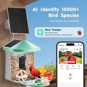 Telecamera per Alimentatore di Uccelli 2K HD ad Energia Solare con Identificazione AI delle Specie Avvolgenti (Oltre 10.000 Specie) e Design Impermeabile - Product Image 2