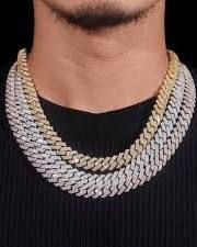 High Quality 14mm 3 <b>Rows</b> 925 Sterling Silver Rose Gold Plated Men's Hip Hop Customizable GRA Certified Moissanite Claw Necklace - Product Image 3