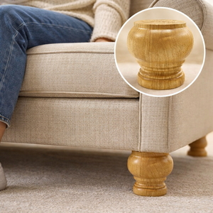 Classic Turned Solid Wood Furniture Leg Elegant Vintage Decorative Design for Sofa Cabinet Coffee Table - Product Image 4