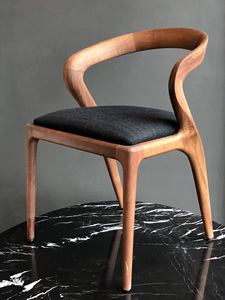 Silla de Comedor de Madera de Teca Estilo Vintage, Muebles Elegantes y Clásicos de Madera Maciza para el Hogar, Restaurantes, Hoteles y Proyectos - Product Image 2
